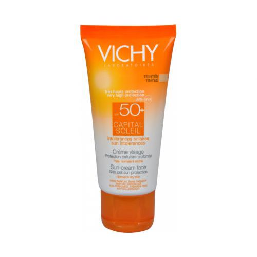 Vichy Capital Soleil – tonuotas apsauginis veido kremas SPF 50+