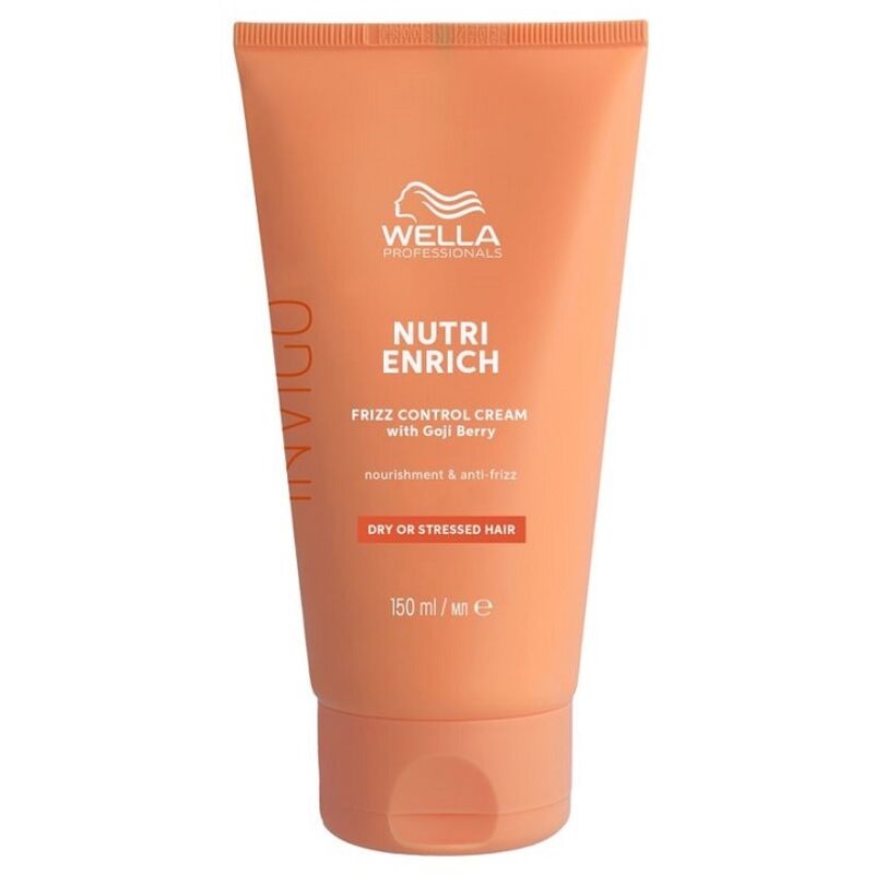 „Wella Professional Invigo Nutri-Enrich Frizz Control Cream“ – nenuplaunamas kremas nuo šiaušimosi sausiems ir pažeistiems plaukams.