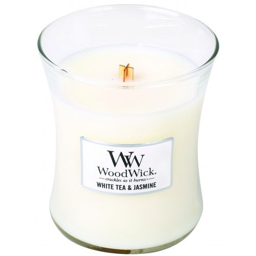 WoodWick White tea and Jasmine vase (white tea and jasmine) - scented candle