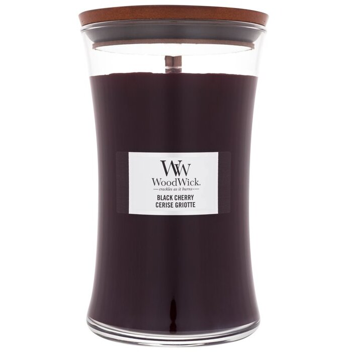 WoodWick Black Cherry Vaza (Black Cherry) – kvapni žvakė