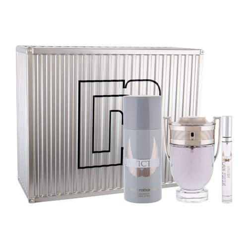Paco Rabanne Invictus SET EDT 100 ml + deospray 150 ml + miniature EDT 10 ml