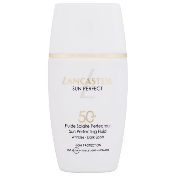 Lancaster Sun Perfect Infinite Glow Perfecting Fluid SPF 50 – Apsauga nuo saulės nuo pigmentinių dėmių ant veido