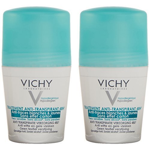 Vichy Traitement Anti-Transpirant 48H Roll-on (2 pieces) - 48 hours ball antiperspirant against white and yellow spots