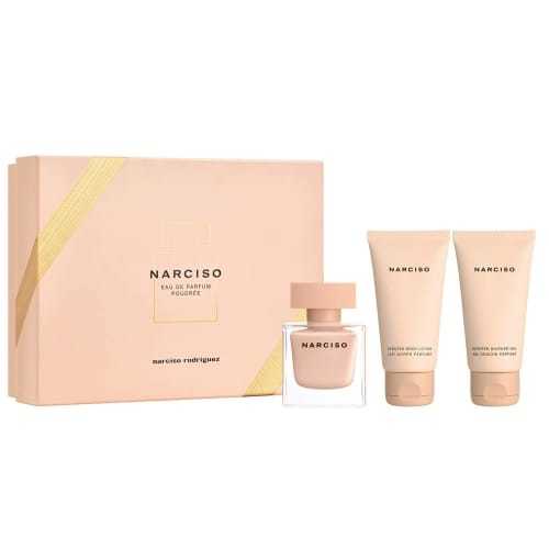 Narciso Rodriguez Narciso Poudree Gift Set EDP 50ml, Body Lotion 50ml and Shower Gel 50ml - Glamur