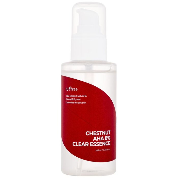 „Isntree Chestnut AHA 8% Clear Essence“ – šveičiamoji odos esencija