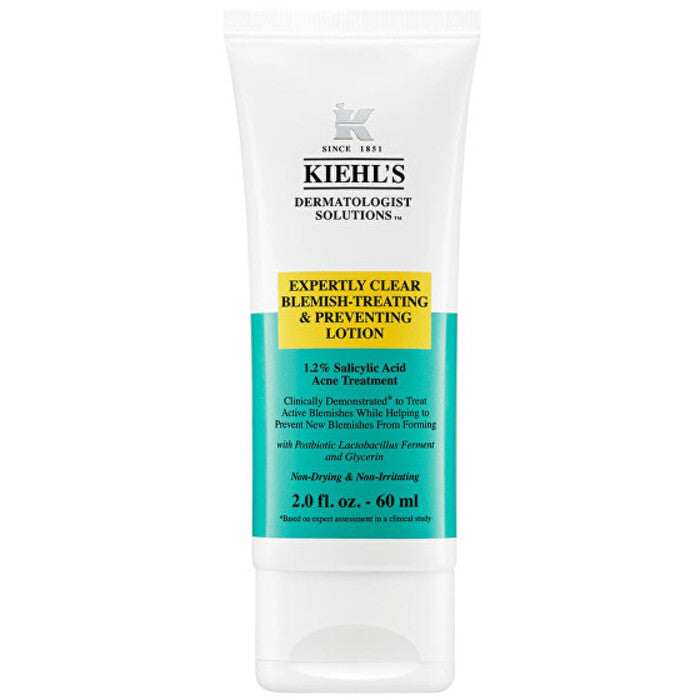 „Kiehls Expertly Clear Blemish-Treating & Prevention Lotion“ – gelinis kremas nuo odos trūkumų