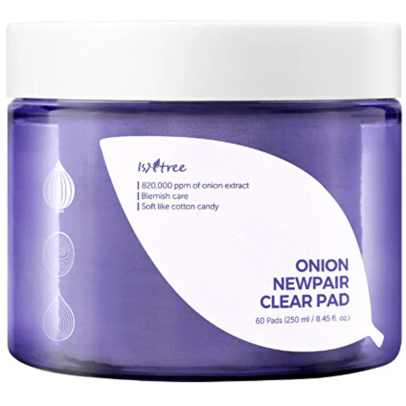 „Isntree Onion Newpair“ skaidrūs odos valymo padai (60 vnt.)