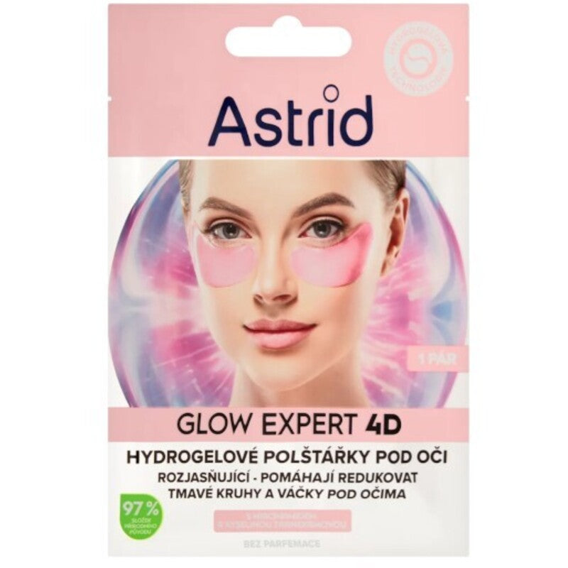 Astrid Glow Expert 4D - Emitting hydrogel under-eyes with niacinamide