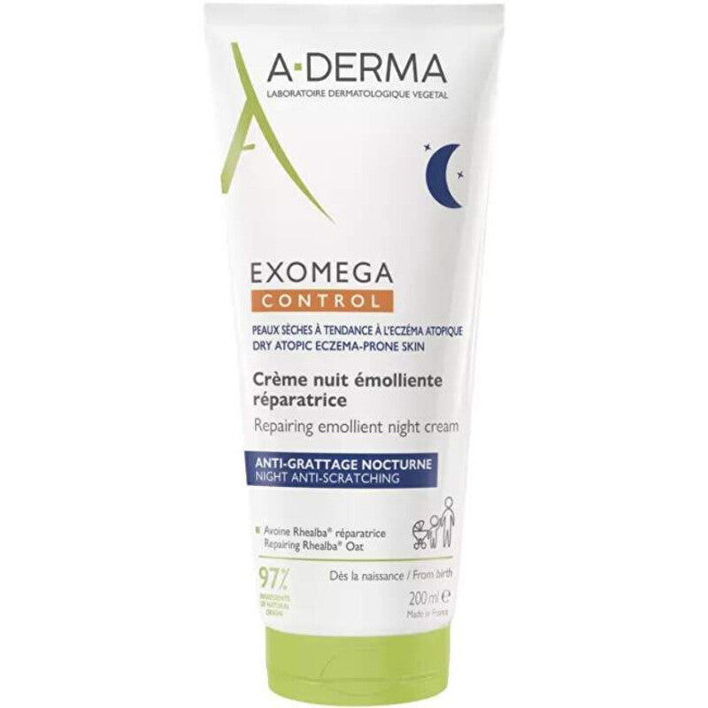 A-Derma „Exomega Control“ minkštinamasis naktinis kremas