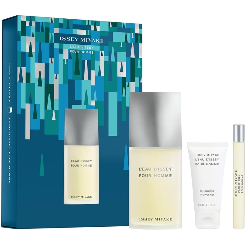 Issey Miyake L´Eau D´Issey Pour Homme Gift Set EDT 125 ml, miniature EDT 10 ml and shower gel 50 ml