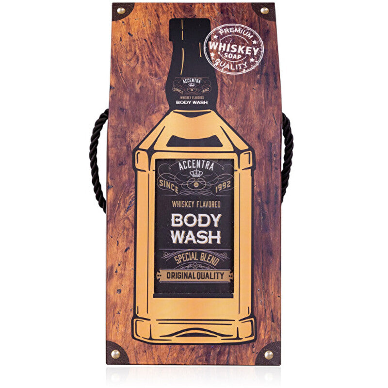The Accenta Men whisky flavour body wash shower gel in gift box