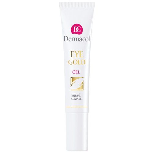 Dermacol Gold Eye Gel – Akių gelis nuo patinimų, nuovargio ir ratilus po akimis