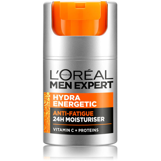 L'Oréal Hydra Energetic drėkinamasis kremas nuo nuovargio požymių vyrams, 50 ml