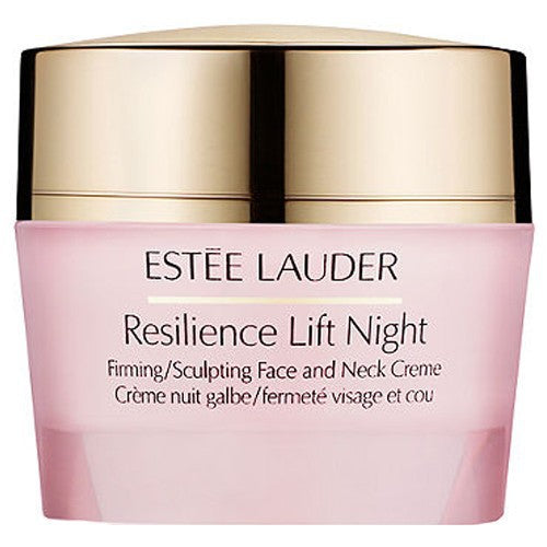 „Estee Lauder Resilience Lift Night Firming / Sculpting Face ir Neck Creme“ (normaliai ir mišriai odai) – stangrinamasis ir stangrinamasis kremas veidui ir kaklui.