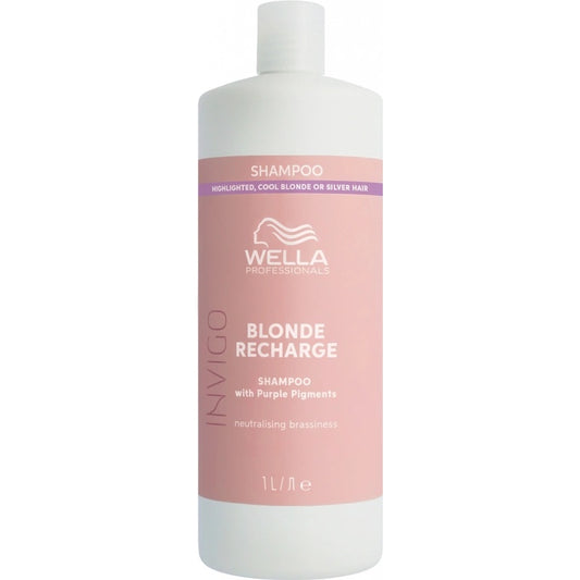 Wella Professional Invigo Blonde Recharge (spalvą gaivinantis šampūnas)