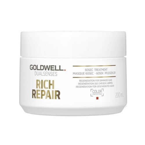 „Goldwell Dualsenses Rich Repair“ kaukė sausiems ir pažeistiems plaukams (60 sek. procedūra)
