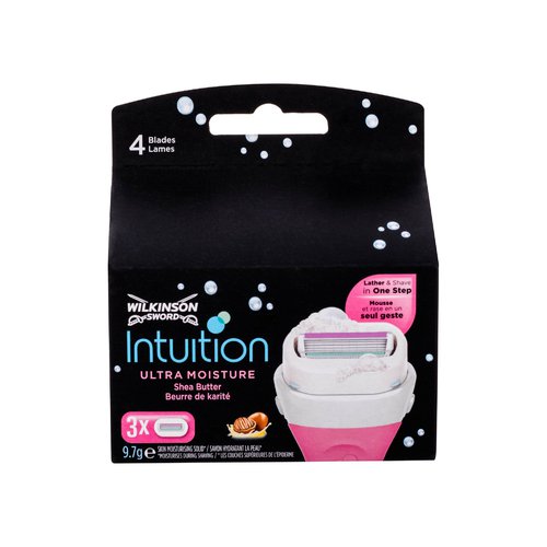 Wilkinson Sword „Intuition Ultra Moisture“ (3 vnt.) – keičiamos galvutės su drėkinamuoju efektu