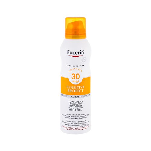 Eucerin Apsauga nuo saulės jautriai odai „Protect Sun Spray Dry Touch SPF 30“ – įdegis nuo saulės