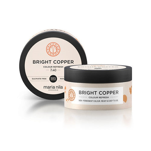 Maria Nila Bright Copper Color Refresh Mask – švelni maitinamoji kaukė be nuolatinių spalvų pigmentų