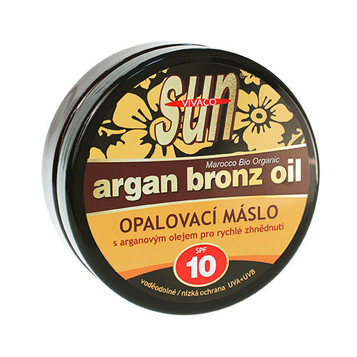 Vivaco Sun Argan Bronz Oil SPF 10 – įdegio sviestas su ekologišku argano aliejumi