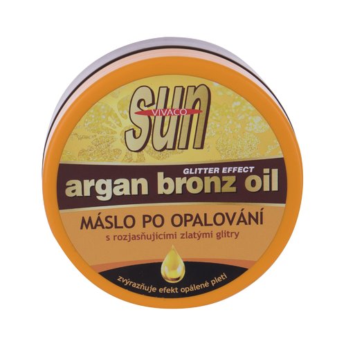 Vivaco Sun Argan Bronze Oil – sviestas po deginimosi su šviesinančiais aukso blizgučiais