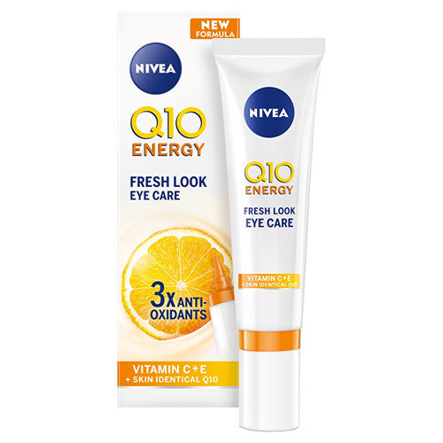 „Nivea Q10 Energy Fresh Look“ paakių kremas – energizuojantis nuo raukšlių paakių kremas.
