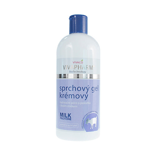 Vivapharm kreminis dušo želė su ožkos pienu