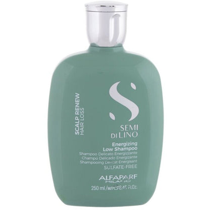 Alfaparf Milano Semi Di Lino Scalp Renew Energizing Low šampūnas – stiprinamasis šampūnas nuo plaukų slinkimo.