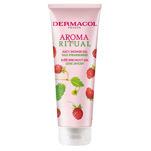„Dermacol Aroma Ritual Juicy“ dušo želė (šviežių braškių) – gaivus dušo želė
