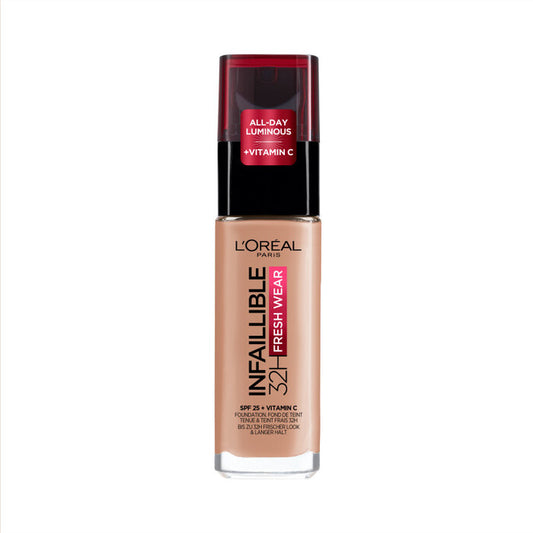 „L'Oréal Infallible 32H Fresh Wear“ makiažo pagrindas su SPF25 apsauga, 30 ml
