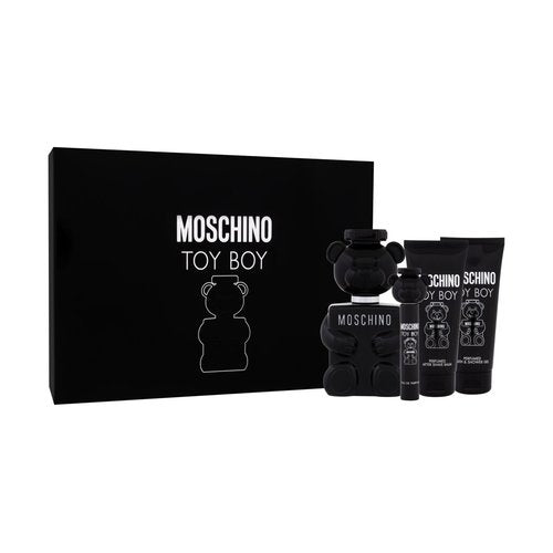 Moschino Žaislas Boy dovanų rinkinys EDP 100 ml, mini EDP 10 ml, po skutimosi balzamas 100 ml ir dušo gelis 100 ml