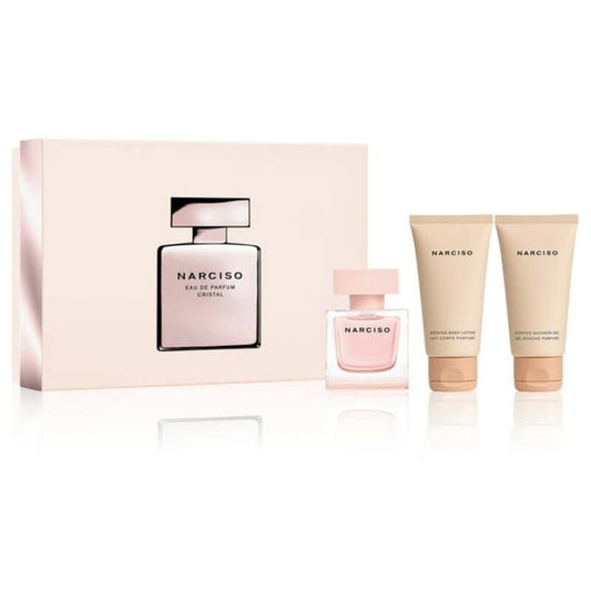 Narciso Rodriguez Narciso Eau de Parfum Cristal Gift set EDP 50 ml, body lotion 50 ml and shower gel 50 ml