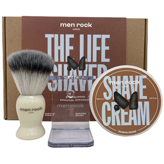 Men-Rock Sandalwood Shaving Gift Set