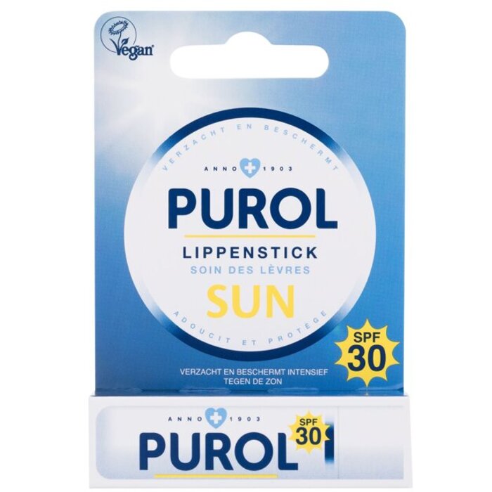 Purol lūpų dažai nuo saulės SPF30
