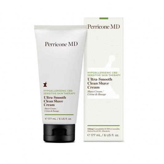 Perricone MD hypoallergenic CBD sensitive skin therapy ultra gentle clean shaving cream ultra gentle shaving cream