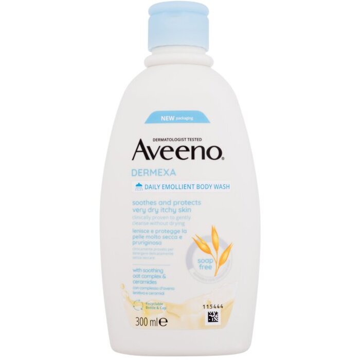 Aveeno Dermexa Daily Emollient Body Wash (labai sausai ir niežtinčiajai odai)