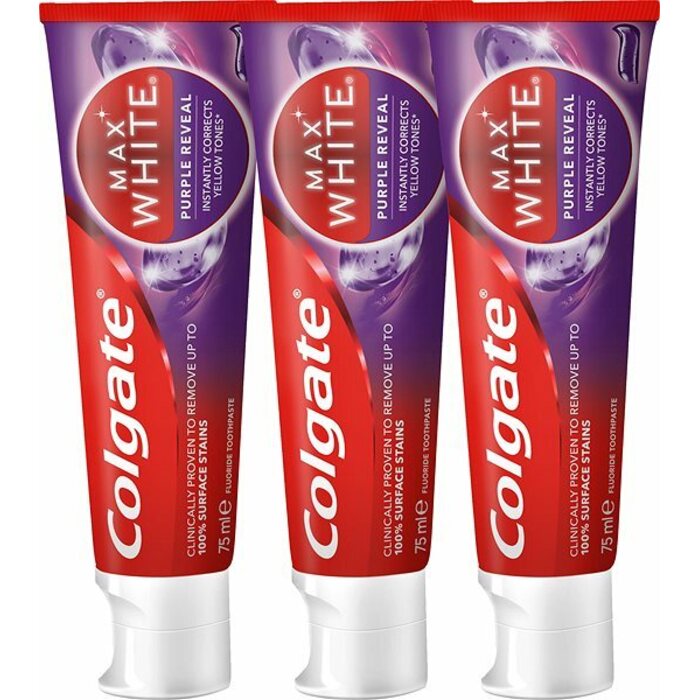 „Colgate Max White Purple“ trio dantų pasta