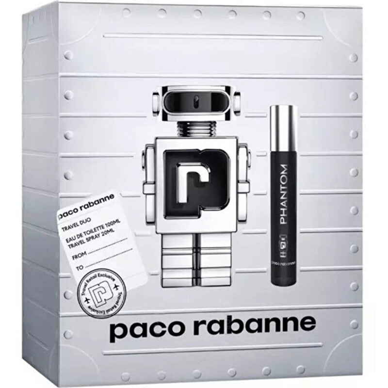 Paco Rabanne Phantom dovanų rinkinys EDT 100 ml ir mini EDT 20 ml