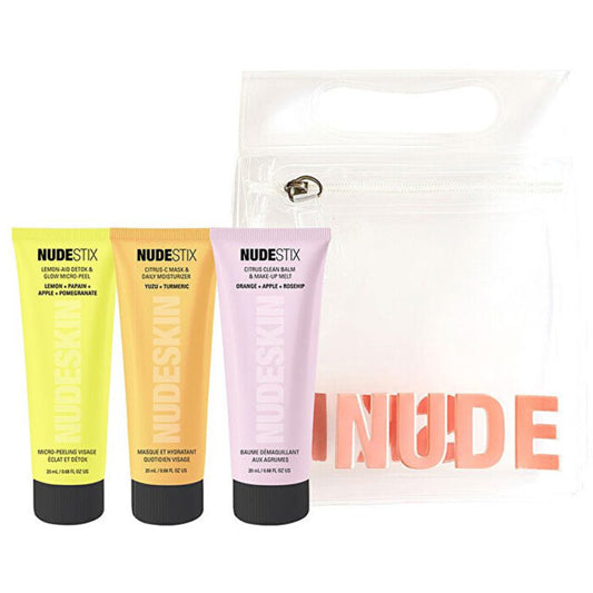 Nudestix Citrus Skin Renewal Set – odos priežiūros dovanų rinkinys