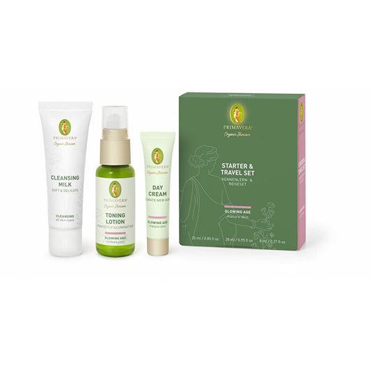 Primavera Glowing Age Starter & Travel Set – dovanų rinkinys briržiai odai