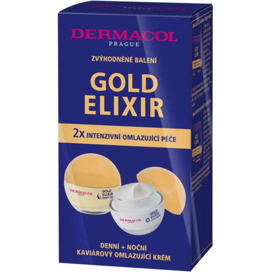 „Dermacol Gold Elixir“ rinkinys – odos priežiūros dovanų rinkinys