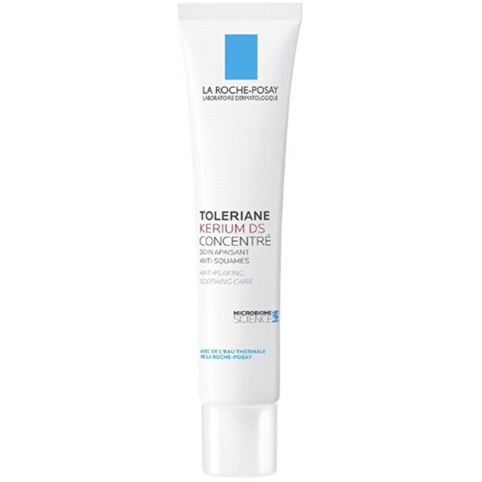 „La Roche-Posay Toleriane Kerium Ds“ koncentratas, raminamasis kremas nuo pleiskanų – koncentruotas kremas su mikrobiomu
