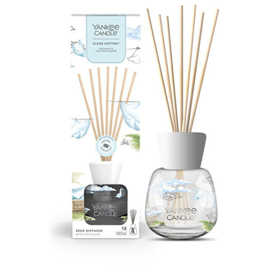 Yankee Candle „Signature Clean“ medvilnės difuzorius su lazdelėmis