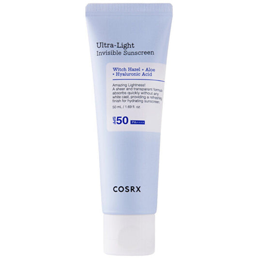 COSRX itin lengvas nematomas apsauginis kremas nuo saulės SPF 50 – drėkinamasis kremas nuo saulės
