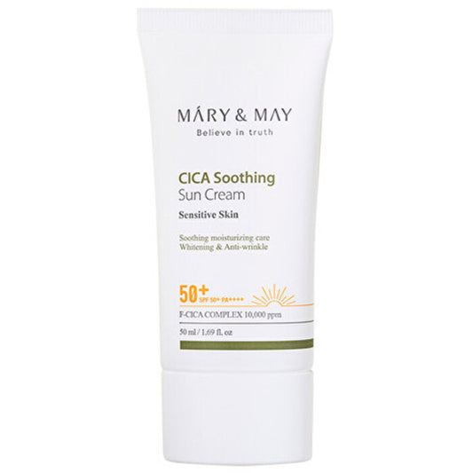 MARY & MAY CICA raminamasis kremas nuo saulės SPF 50+ – Apsauga nuo saulės
