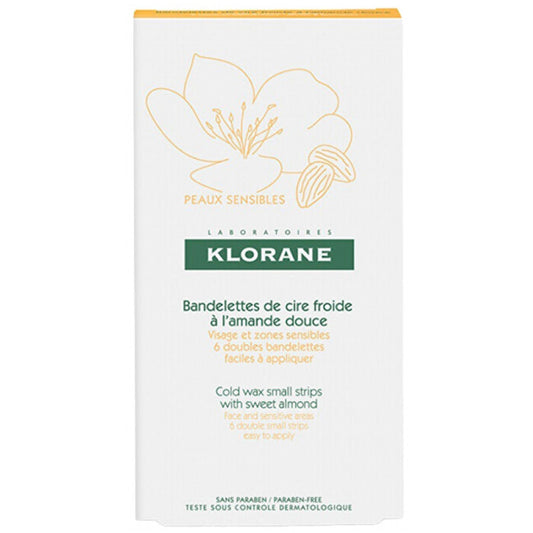 Klorane šalto vaško juostelės veidui (6 vnt.)