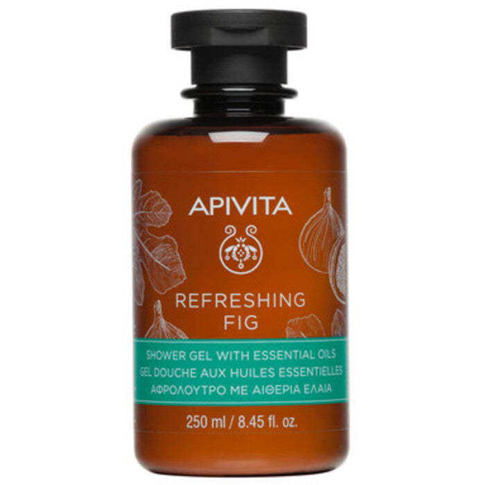 Apivita gaivinamasis figų dušo želė su eteriniais aliejais