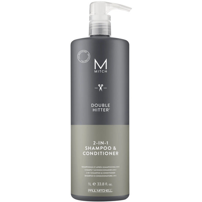 Paul Mitchell Mitch Double Hitter 2-in-1 šampūnas ir kondicionierius – puoselėjamasis šampūnas ir kondicionierius