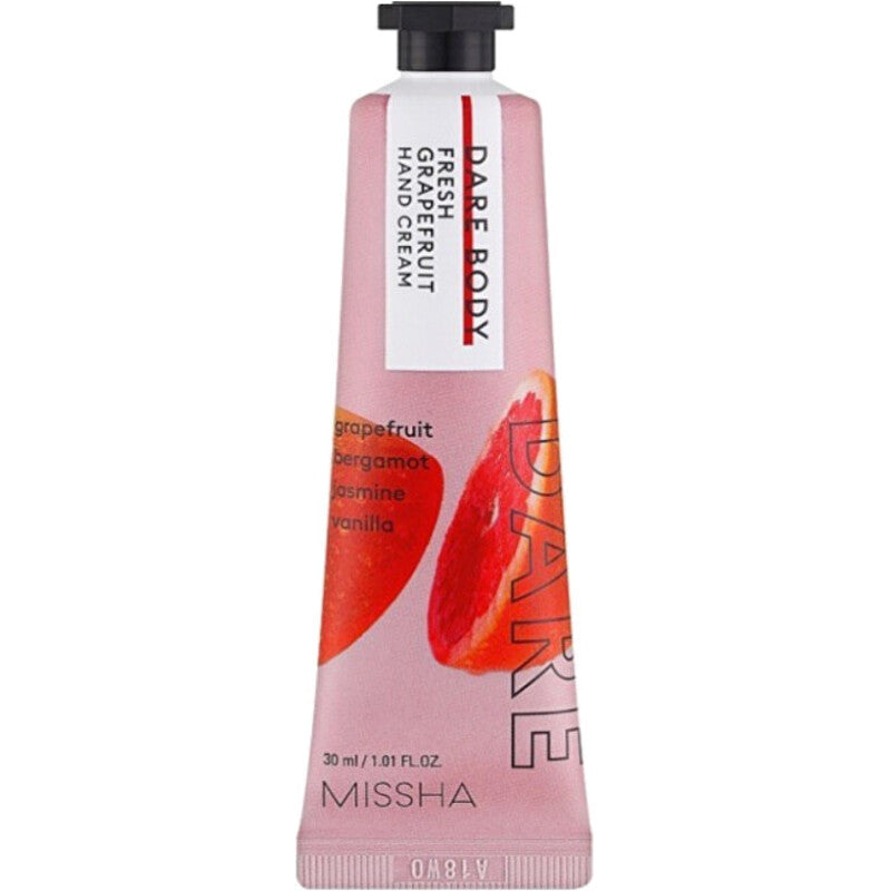 Missha Dare Body Fresh Grepefruit rankų kremas – drėkinamasis rankų kremas