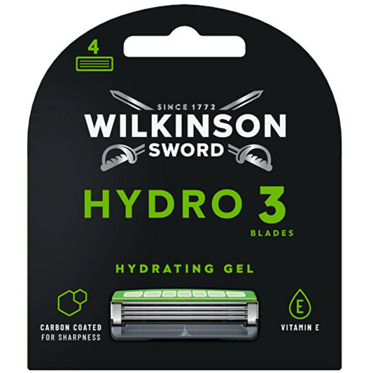 Wilkinson Sword Hydro 3 Black Edition - Keičiamos galvutės (4 vnt.)